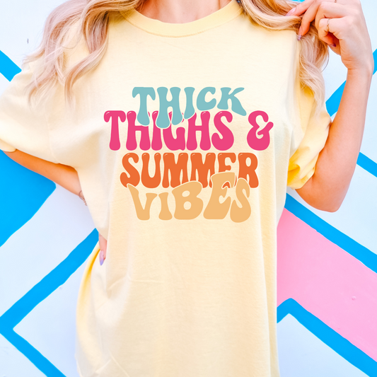 Thick Thighs & Summer Vibes Tee